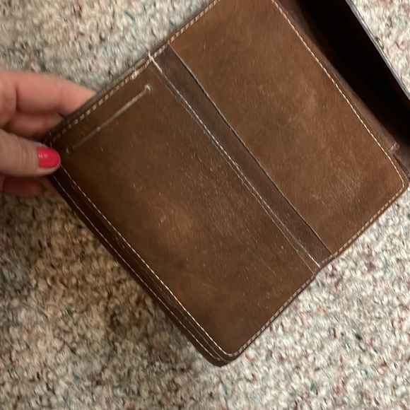 Vintage handmade leather wallet - Picture 5 of 9